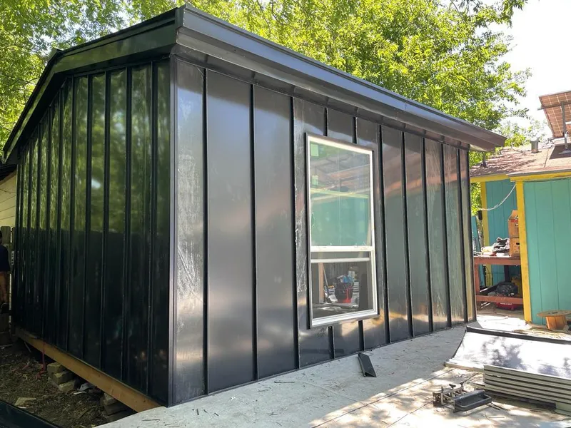 Black standing seam metal wall panels for Metal Roof Installation in Cartersville